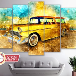 Vintage Chevrolet Nomad Canvas Print, Retro Cars Wall Art, Chevrolet Canvas Art, Old Car Canvas, Chevrolet Print, Retro Chevrolet Photo