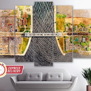 Aerial Lift Bridge Canvas Art, Duluth Bridge Painting, Duluth Wall Art, Duluth Print, Duluth Poster, Duluth Photo, Duluth Skyline, Duluth