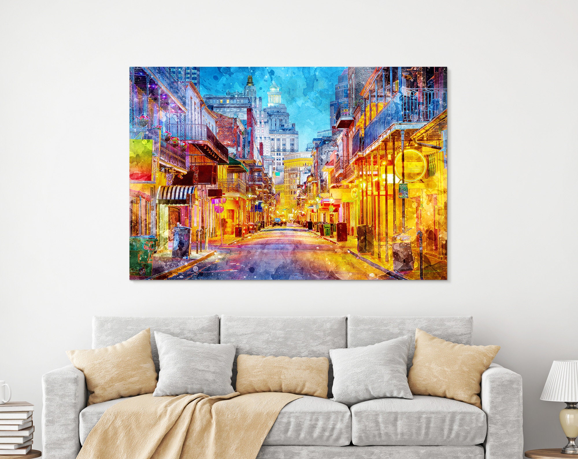 New Orleans Canvas Art New Orleans Wall Art Louisiana Canvas - Etsy