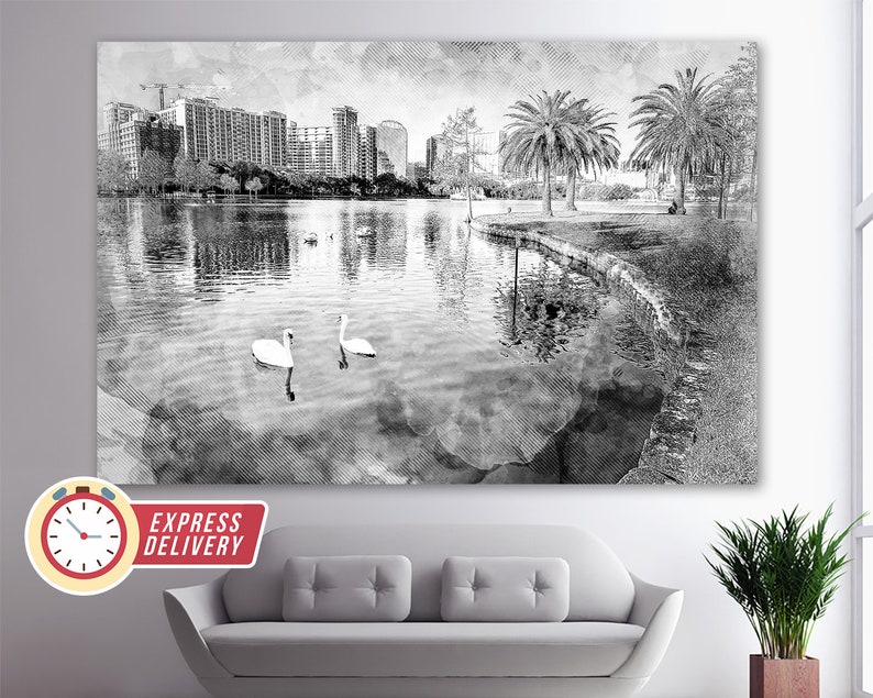 Orlando Canvas Art Orlando Paintings Orlando Print Orlando Etsy