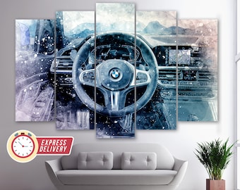BMW 3er G20 Interior Leinwanddruck, BMW Wandkunst, BMW Leinwand Kunst, Bmw Poster, Bmw Wanddekor, Sport Bmw, Bmw Druck, Bmw Gemälde