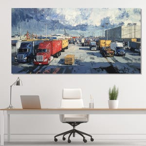 Logistics Wall Art, Logistics Hub Canvas Print, Logistics Office Decor ...