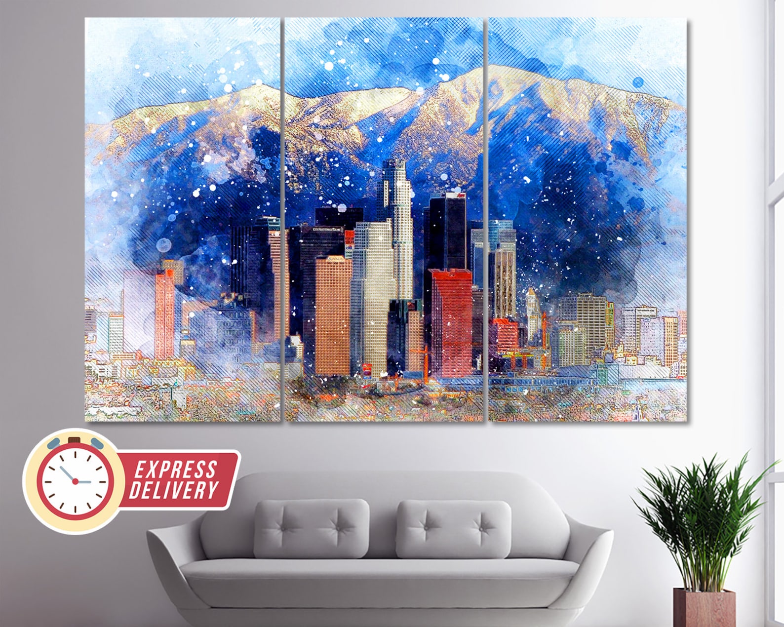 Phoenix Wall Art Phoenix Skyline Phoenix Canvas Art Phoenix | Etsy