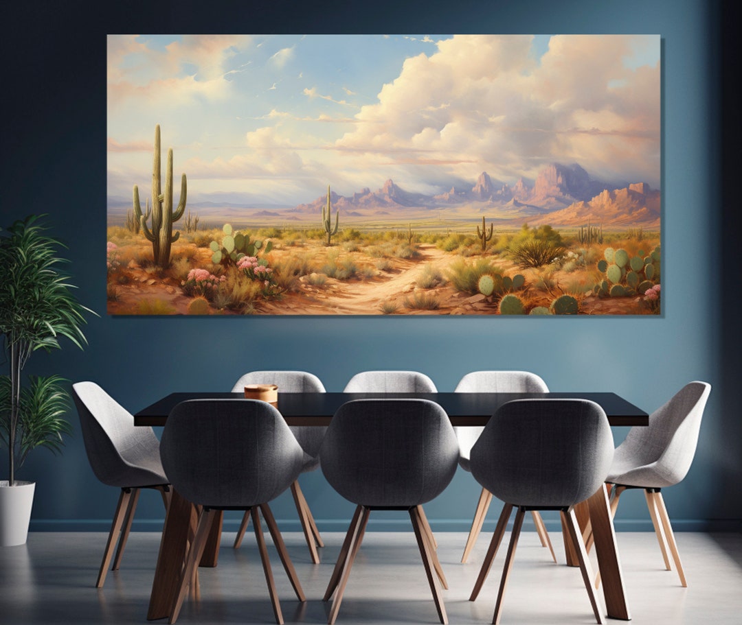 Arizona Desert Canvas Print, Arizona Desert Wall Art, Arizona Canvas