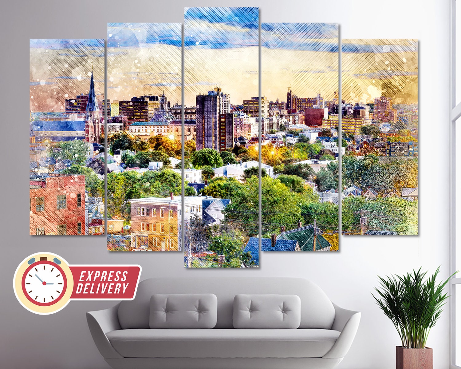 Portland Maine Canvas Art Maine Wall Art Portland Wall Art Etsy