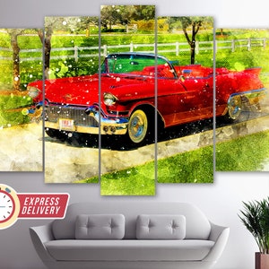 Vintage Cadillac Eldorado Canvas Print, Cadillac Wall Art, Cadillac Canvas Art, Cadillac Photo, Retro Cadillac Poster, Cadillac Paintings