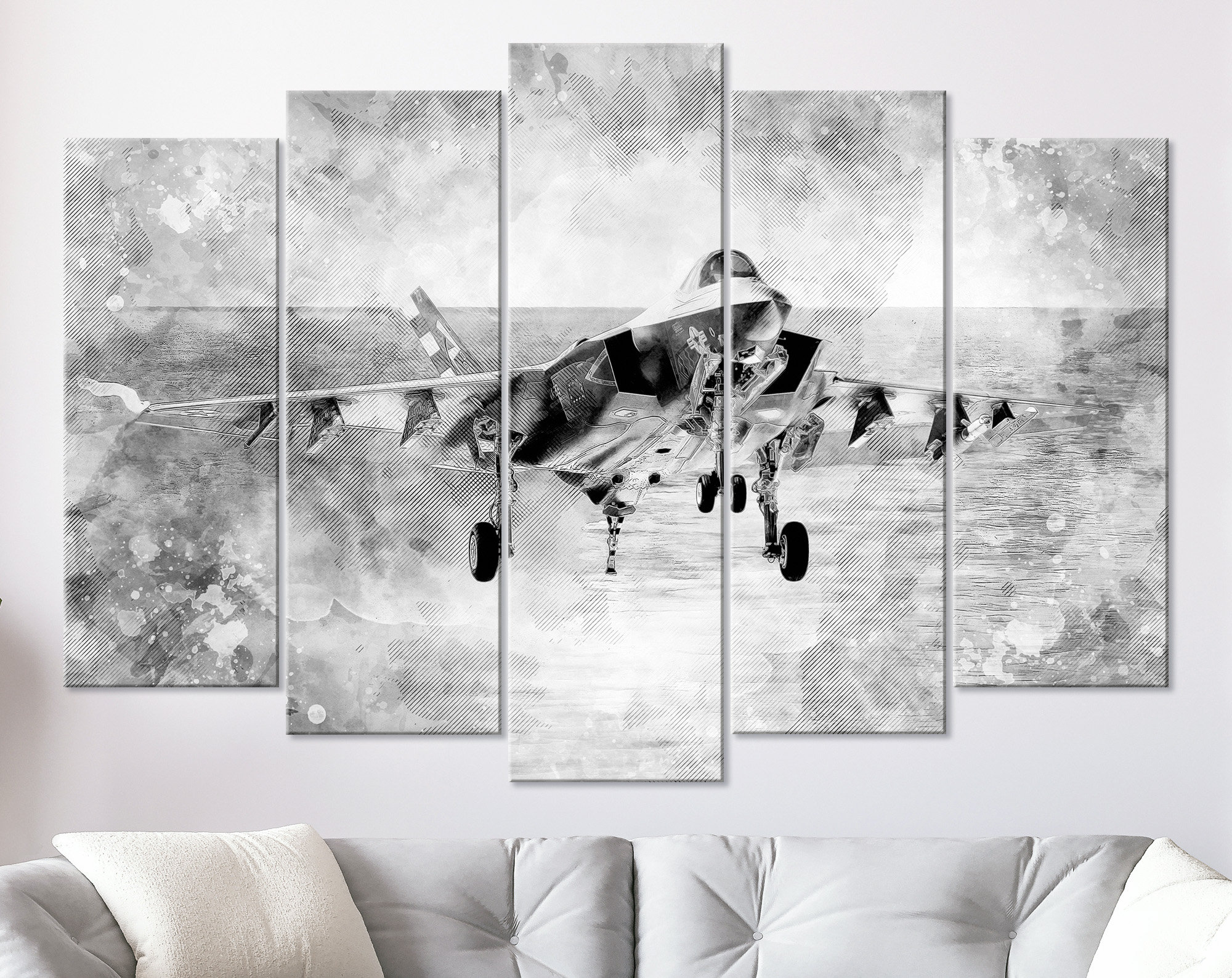 F-35 Canvas Print, the Lockheed Martin F-35 Lightning II Canvas Art ...