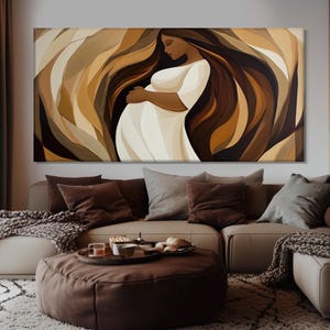 Abstrakte schwangere Frau Malerei auf Leinwand gedruckt, gesundheitliche Wandkunst, minimalistische Entbindungsheim Dekoration, Familienplanung Wandkunst