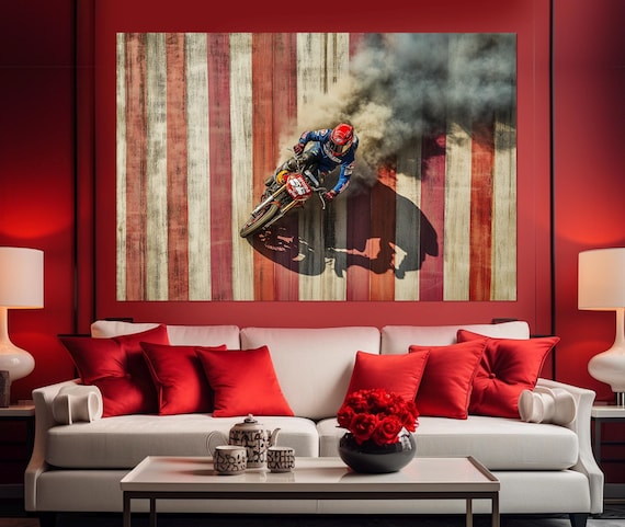 Dirt Bike Wall Art, Dirt Bike Canvas Print, Large Motocross Canvas Art, Motocross Wall Art, Motocross Gift, Biker Gift, Motocross Photo