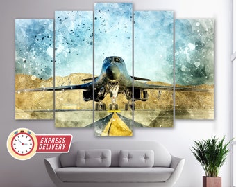 Rockwell B-1 Lancer Aircraft Canvas Art, Combat Aircraft Print, Aircraft Wall Art, Pilot Gift, Aircraft Photo, Plane Canvas Print