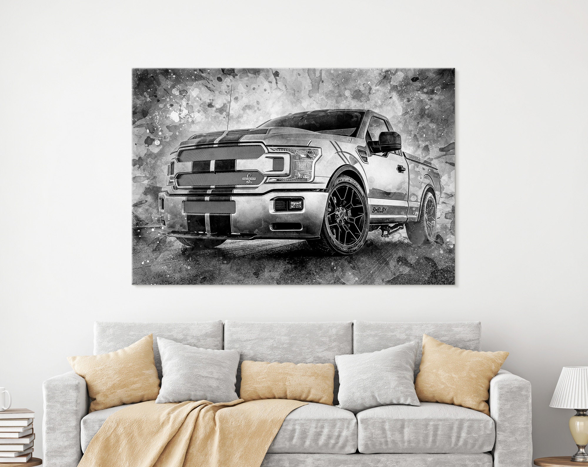 Ford F150 Shelby Truck Canvas Print, off Road Wall Art, Ford Wall