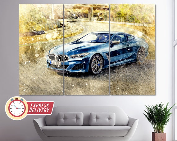 BMW Serie 8 Stampa Tela BMW Wall Art BMW Canvas Art Bmw - Etsy Italia