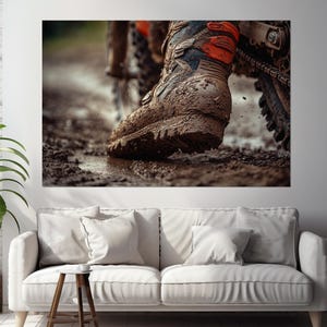Dirt Bike Wall Art, Motocross Canvas Print, Motocross Wall Art, Dirt Bikes Canvas Print, Motocross Gift, Dirt Biker Gift