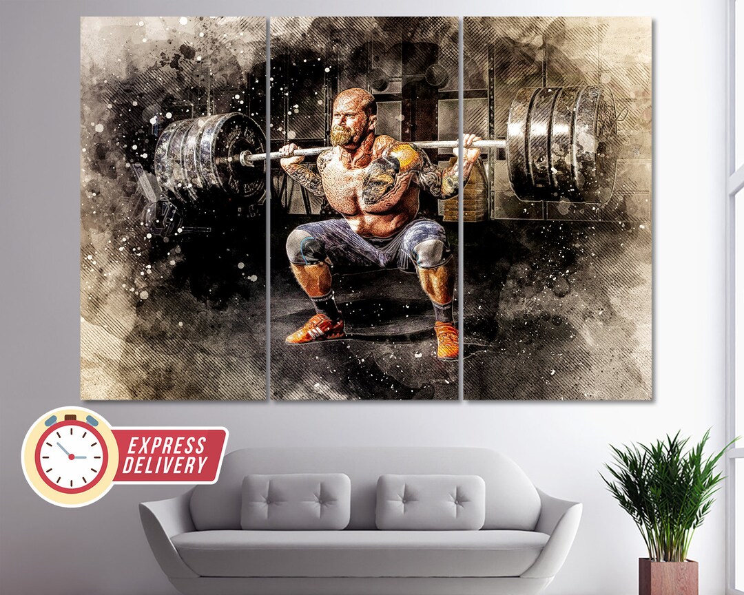 Vintage Blechschild Gym Rules - Motivierende Fitness Dekoration 30,5x40,6 Cm