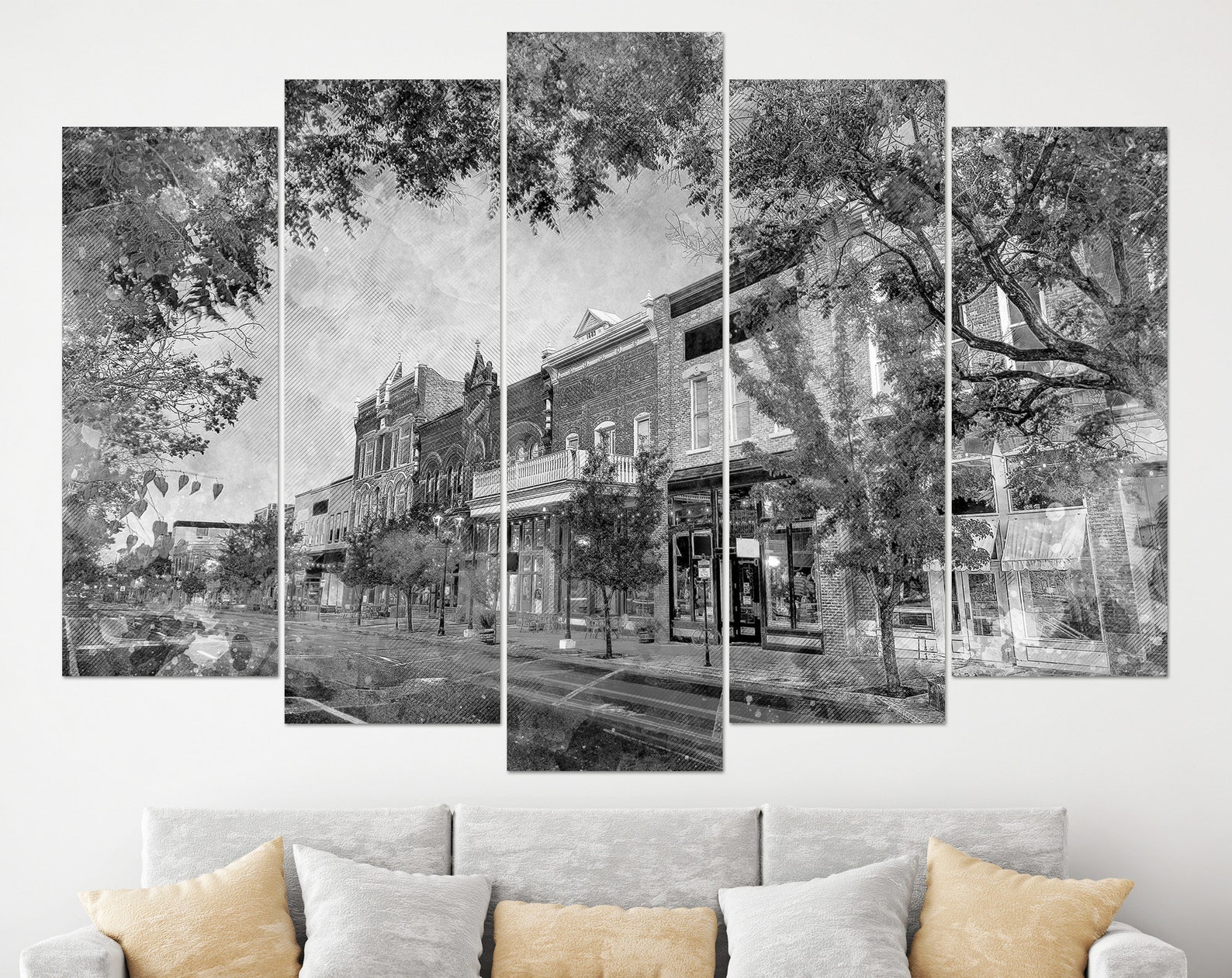 Provo Downtown Utah Canvas Art Utah Wall Art Provo Print Etsy