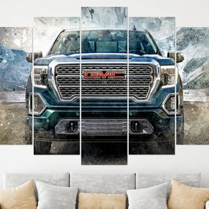 GMC Sierra Truck Canvas Print, Off Road Wall Art, GMC Wall Art, GMC Canvas Art, Gmc Pickup, Gmc Fan Gift image 5