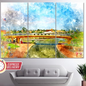 Veterans Bridge in Pueblo, Colorado Canvas Art, Pueblo Wall Art, Pueblo Print, Pueblo Canvas, Colorado Poster, Pueblo Photo, Colorado Decor