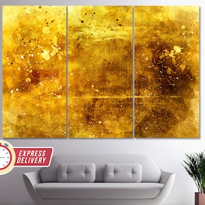 Abstract Gold Canvas Print, Gold Paintings, Gold Print, Abstract Wall Art, Golden Decor, Golden Wall Art, Old Gold, Abstract Decor, Gift
