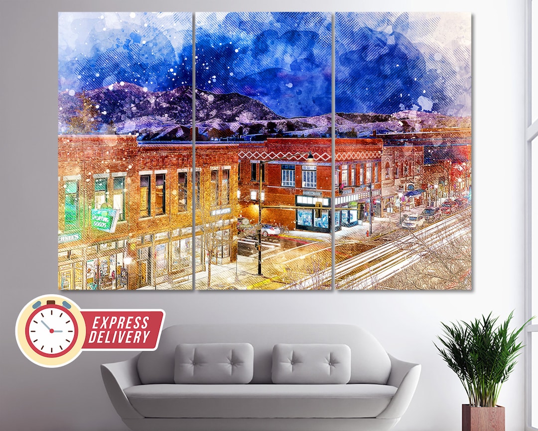 Bozeman Wall Art, Bozeman Painting, Bozeman Canvas Art, Bozeman Print, Montana Canvas Print