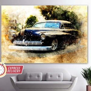Merkur Barris Leinwanddruck, Merkur Wandkunst, Merkur Leinwand Kunst, Retro Merkur Poster, Merkur Foto, Merkur Fan Geschenk, alte Autos