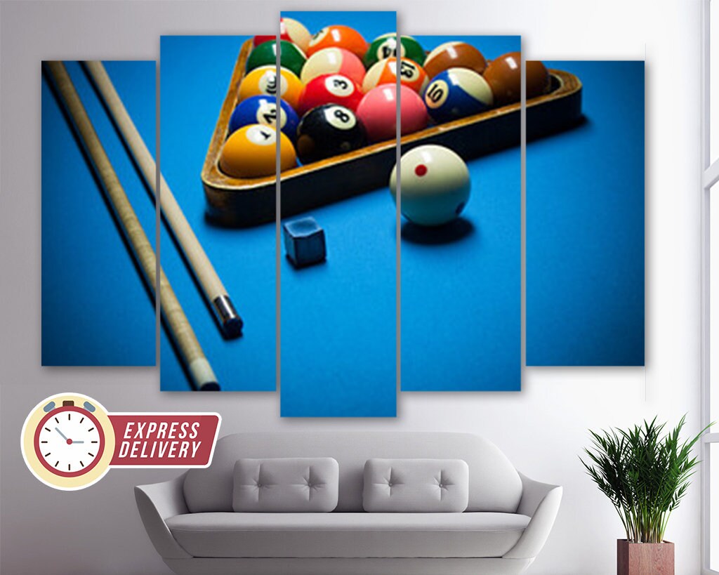 Billiards Wall Art Billiards Canvas Art Billiards Balls Etsy Australia
