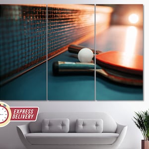 Table Tennis Wall Art, Table Tennis Canvas Art, Table Tennis Player Gift, Table Tennis Art, Table Tennis Coach Gift, Ping Pong Canvas Art