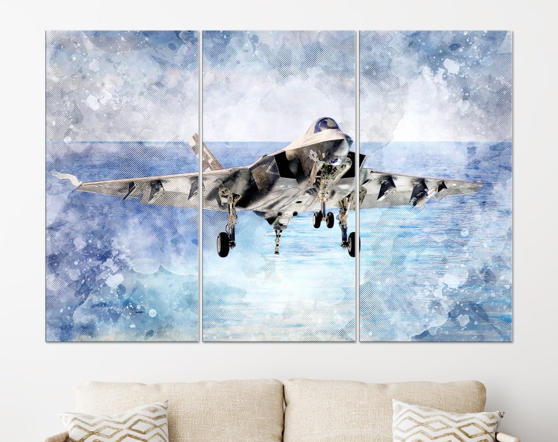 F-35 Canvas Print, the Lockheed Martin F-35 Lightning II Canvas Art ...