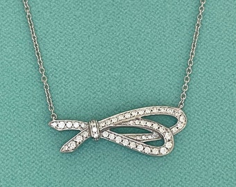 Tiffany Bow Necklace - Etsy