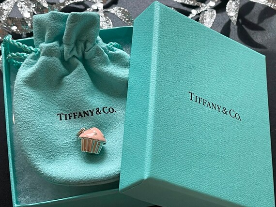Tiffany & Co. Sterling Silver Pink Enamel Cupcake… - image 3