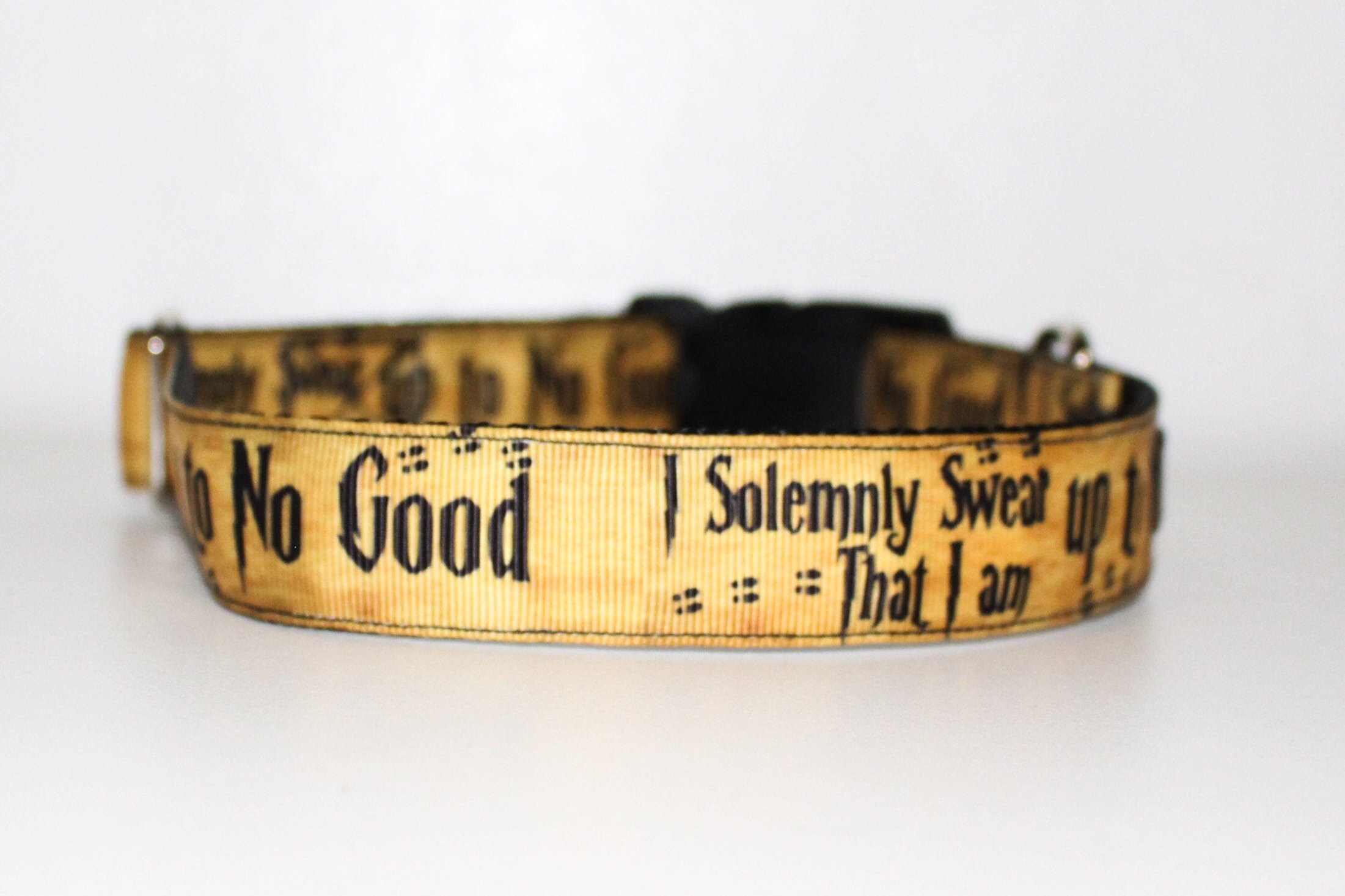 Wizard Dog Collar - I Solemnly Swear Dog Collar - 1" Adjustable …