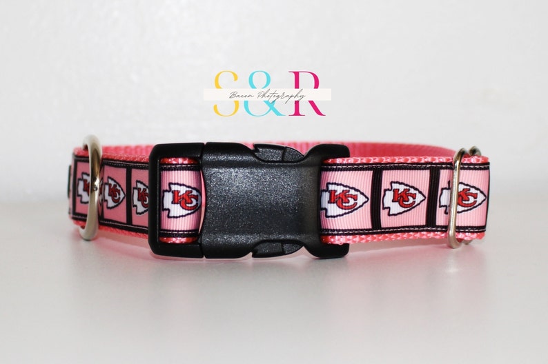 Kansas City Chiefs Dog Collar KC Chiefs Pink Football Dog Etsy