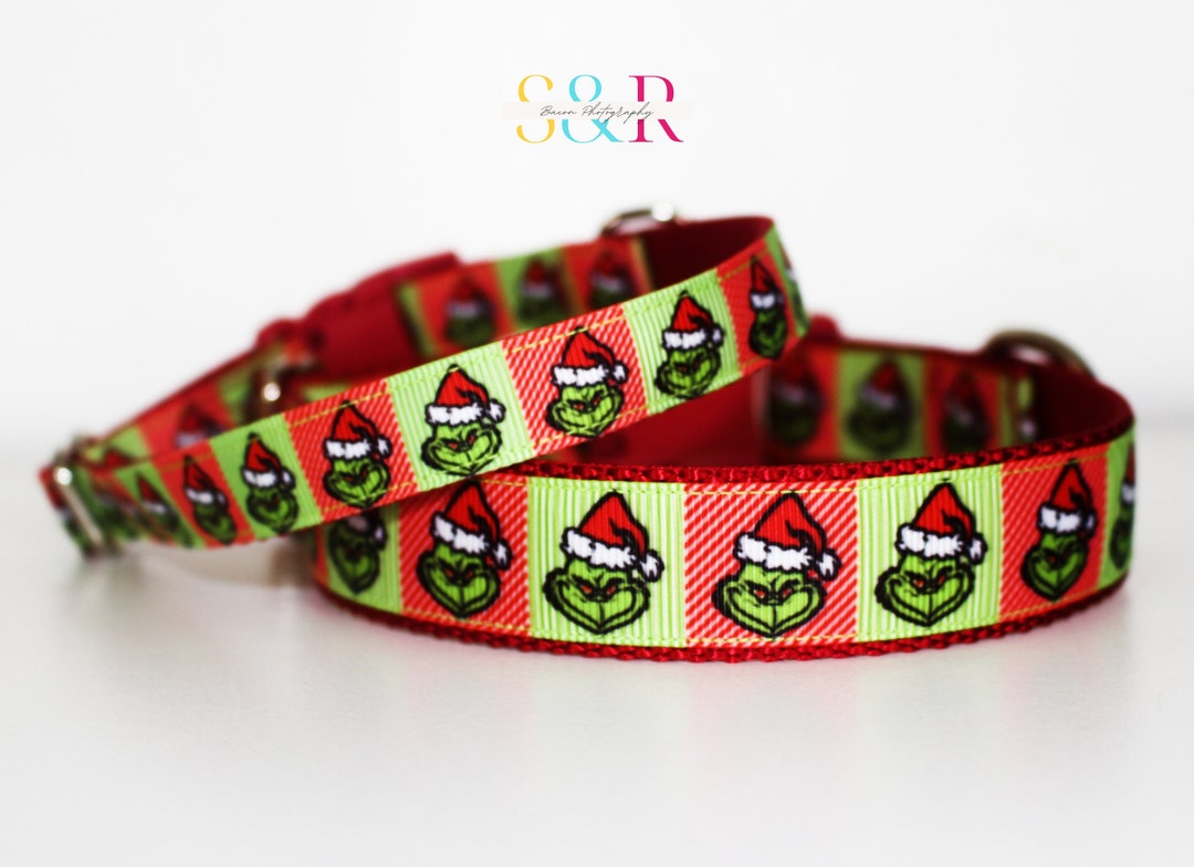 Merry Grinchmas Dog Collar, the Grinch Dog Collar, Christmas Dog Collar