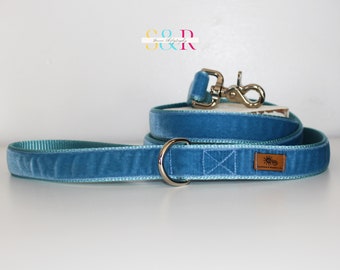 Dusty Blue Dog Leash, Special Occasion Dog Leash, Wedding Dog Leash