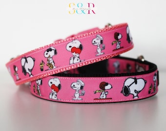Pink Dog Collar, Joe Cool a French Affair Dog Collar, Dog Lovers Dog Collar