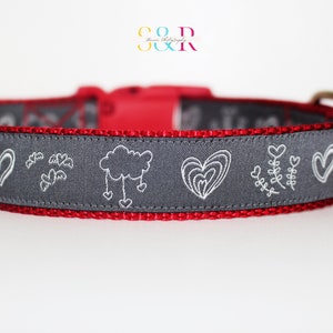 Crazy Love Dog Collar, Always in My Heart Dog Collar, Valentine Dog Collar, Boy Dog Collar, Girl Dog Collar