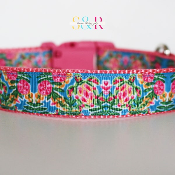 Sea Turtles Dog Collar - Ocean Dog Collar - Beach Dog Collar - Girl Dog Collar - Limited Edition