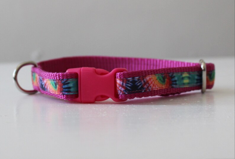 Tie Dye Dog Collar Boy or Girl Dog Collar Handmade Dog Etsy