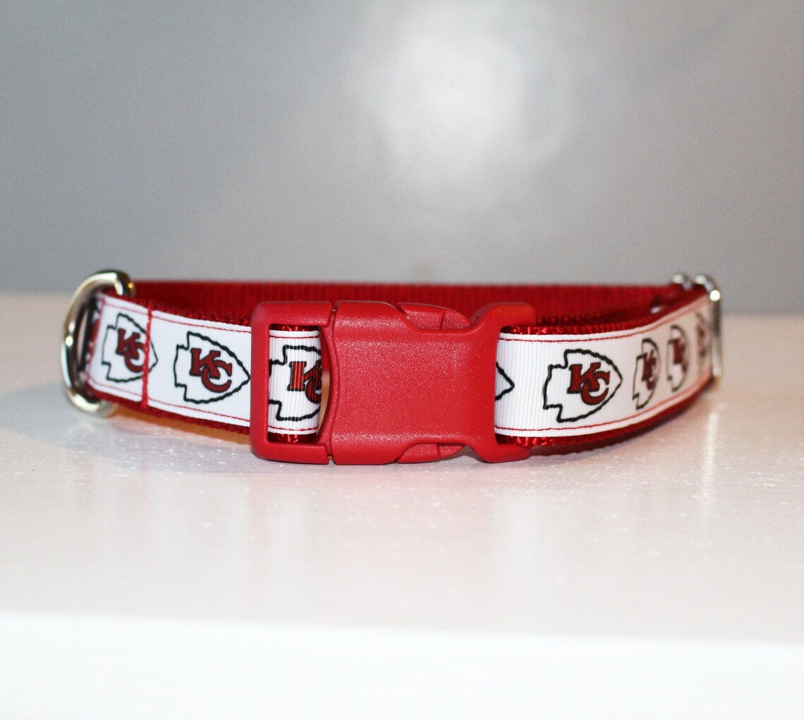 Kansas City Chiefs KC Chiefs Dog Collar Football Dog Etsy