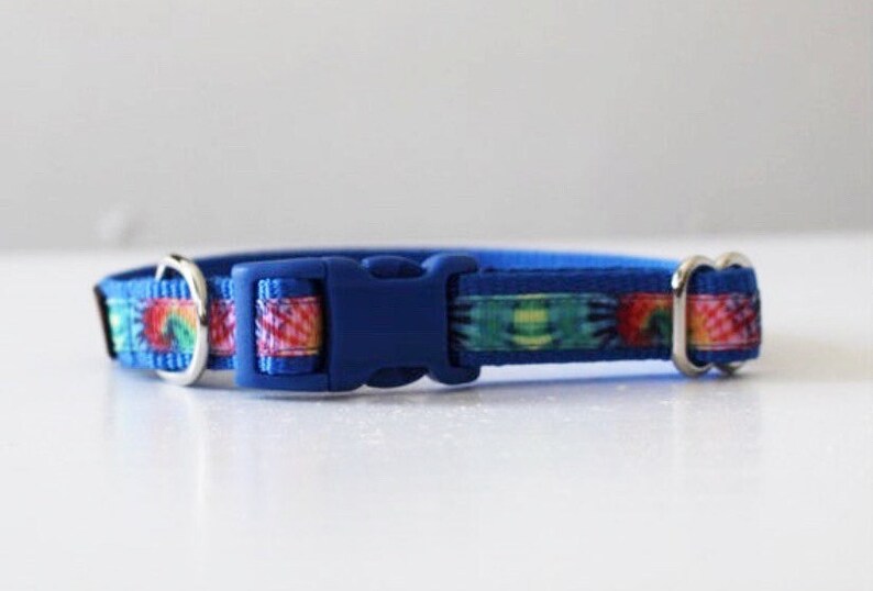 Tie Dye Dog Collar Boy or Girl Dog Collar Handmade Dog Etsy