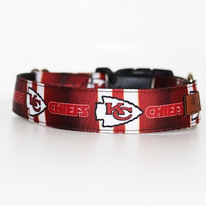 Kansas City Chiefs Dog Collar, KC Chiefs, Football Dog Collar, Boy Dog Collar, Girl Dog Collar