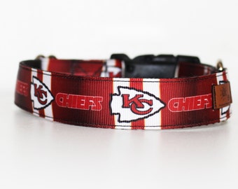 Kansas City Chiefs Dog Collar, KC Chiefs, Football Dog Collar, Boy Dog Collar, Girl Dog Collar