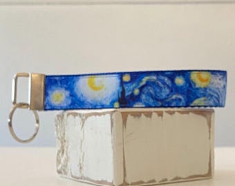 Llavero Noche Estrellada - Llavero de pulsera - Llavero colgante - Regalos para compañeros de trabajo