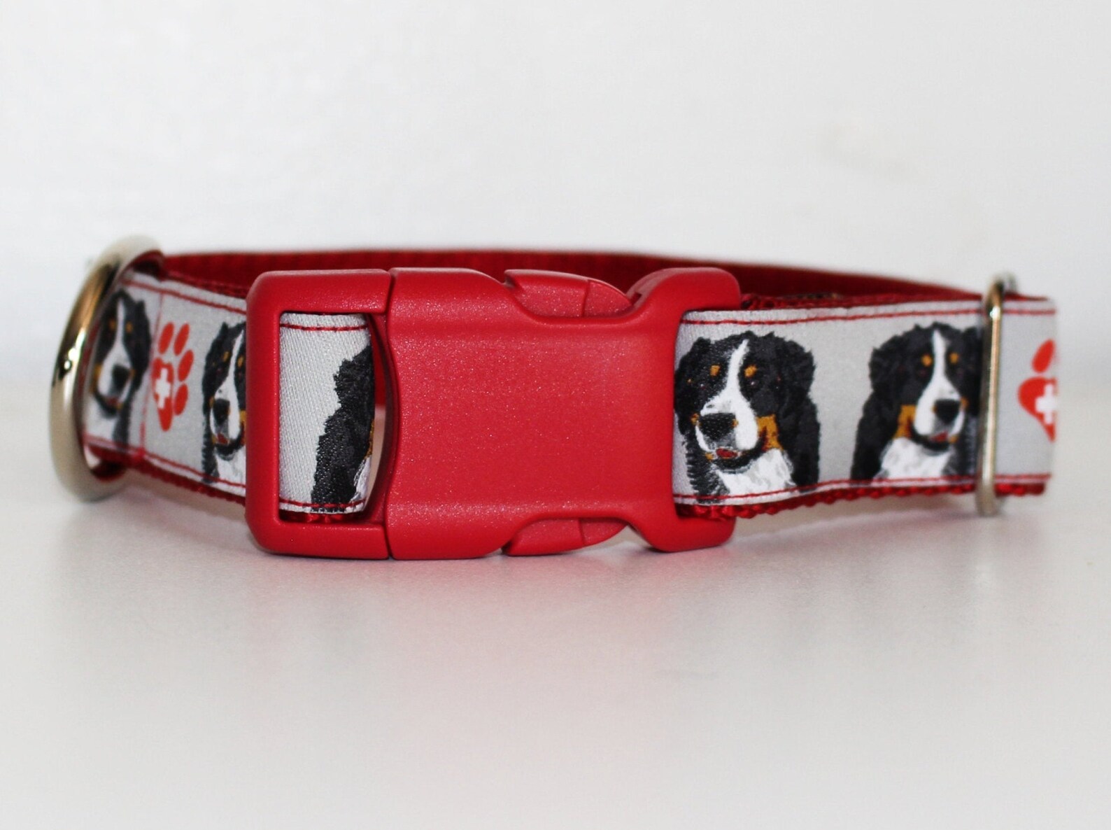 Wide Dog Collar Bernese Mountain Dog Swiss Mountain Dog Etsy