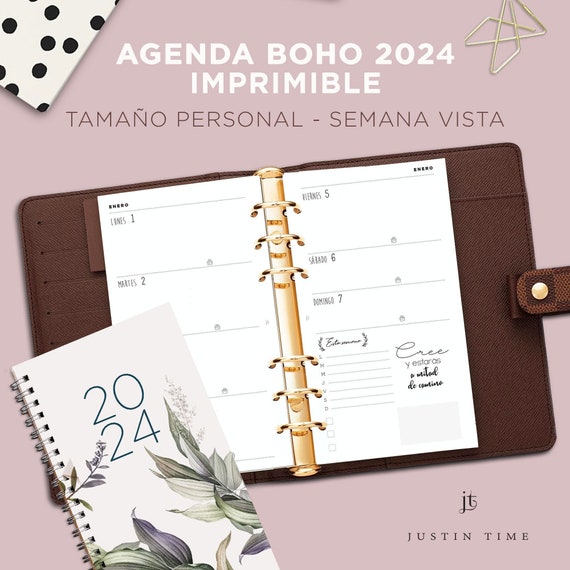 Agenda 2024 . Agenda Imprimible . Agenda Citas A4 Para ESTÉTICA. Agenda En  Español 