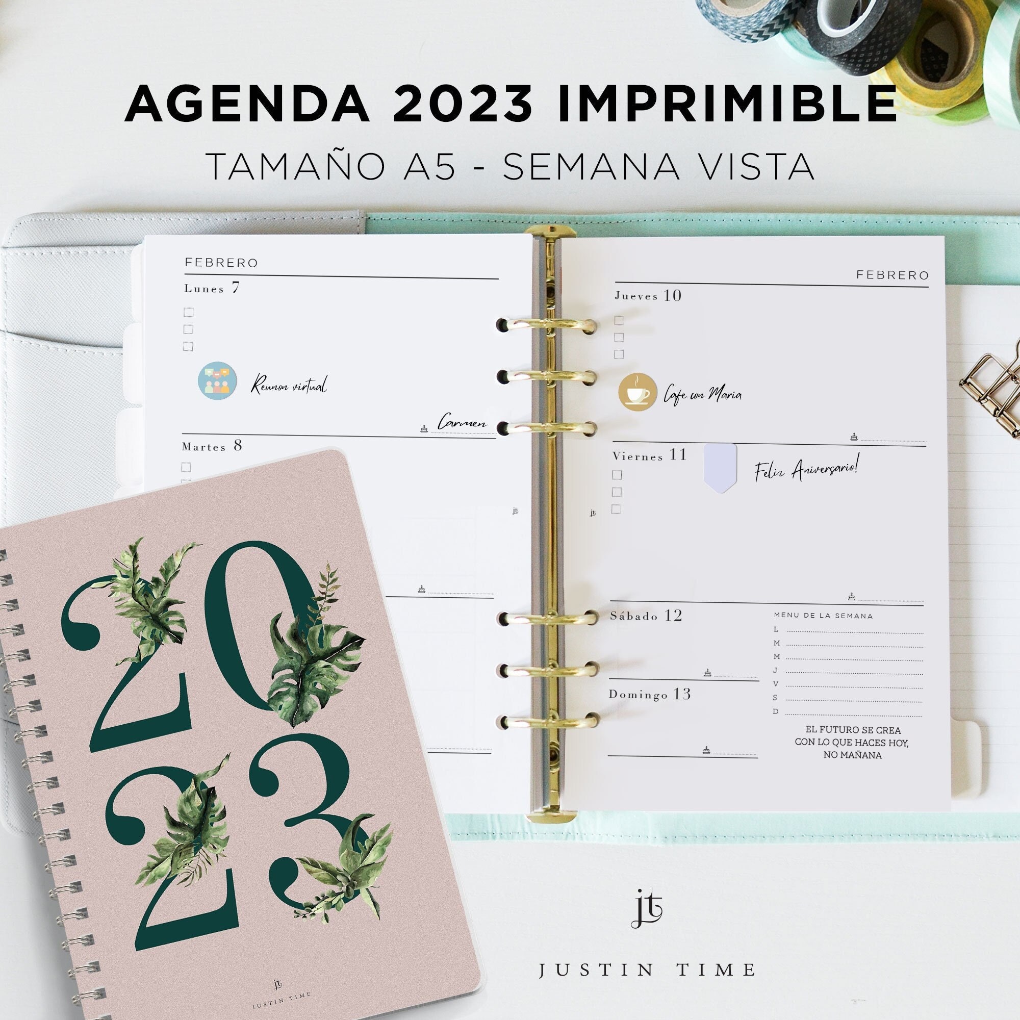 familie voor de helft Renaissance Agenda 2023 digitaal afdrukbaar in het Spaans A5 PDF - Etsy Nederland