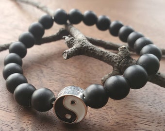 Yin Yang Bracelet, Beaded Bracelets, Women's Bracelet, Men's Bracelet, Beaded Bracelet, Women's Jewelry, Men's Jewelry