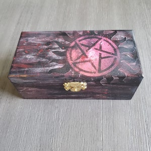 Supernatural Wooden Box | Supernatural Jewelry Box | Supernatural keepsake storage box | Memory Box | Fallen Tooth box | Trinket Box