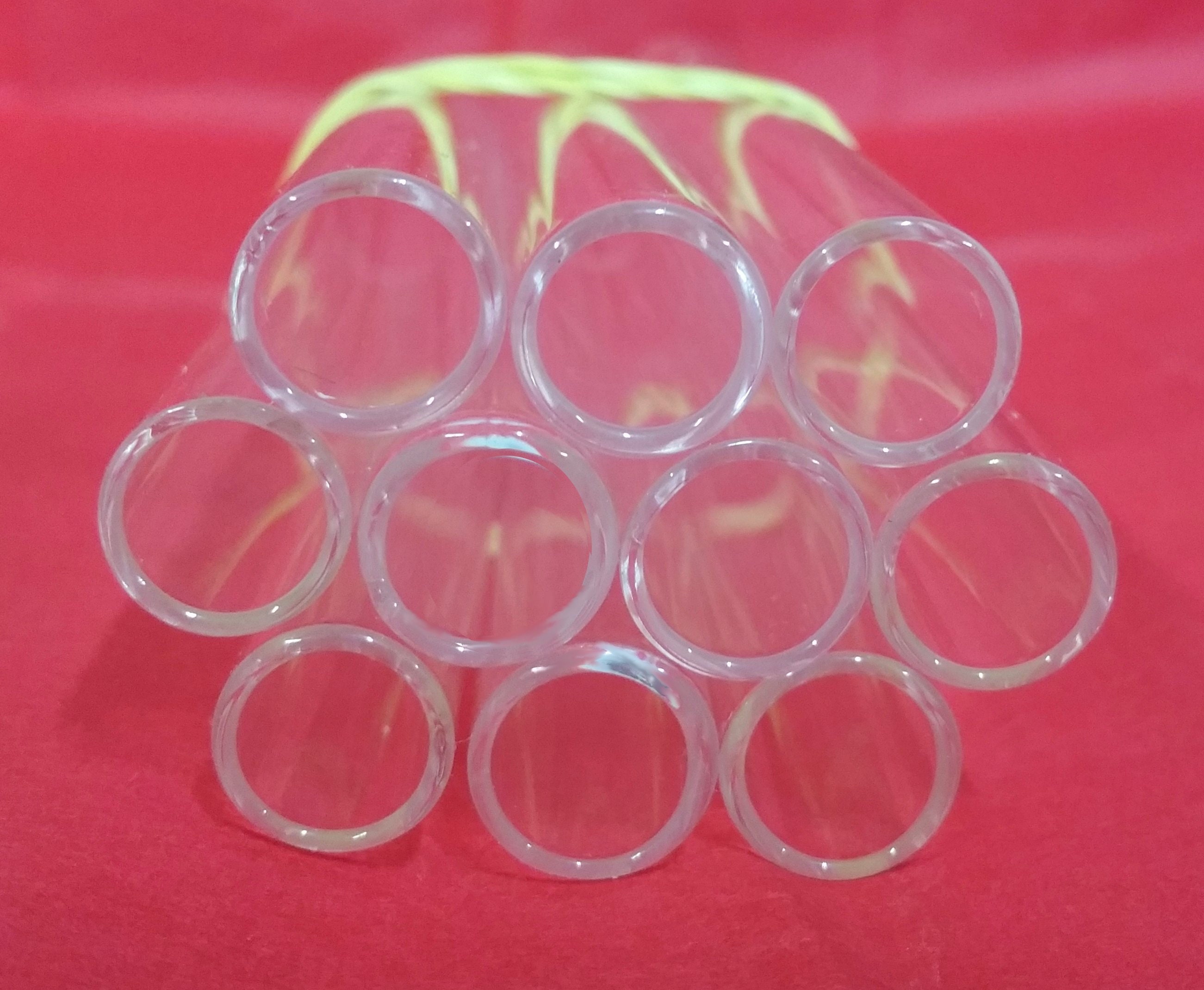 Borosilicate Glass Pack of 10 Glass Tubing Out Diameter 12mm 12 Inch Long 