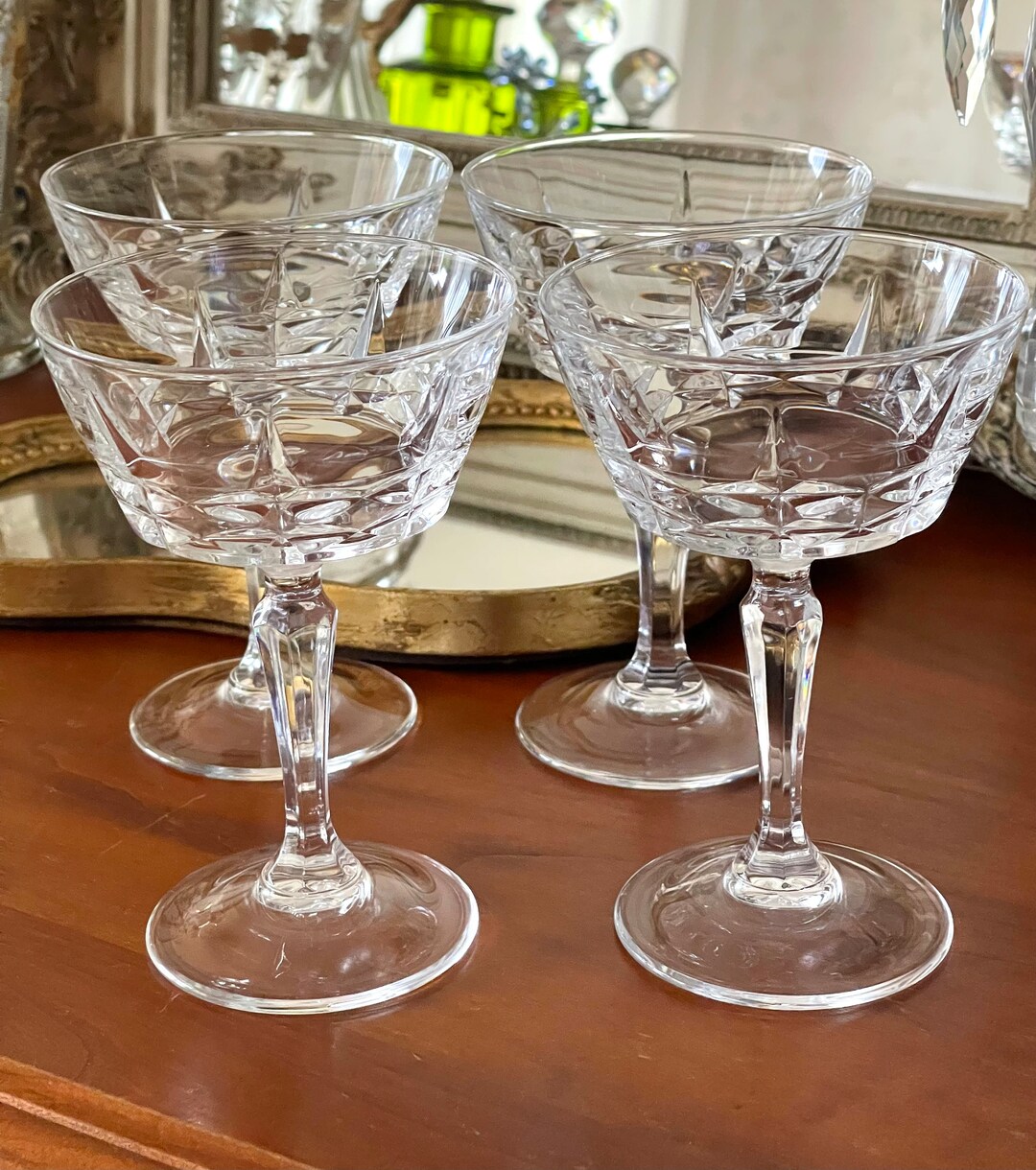Set Of 4 Beautiful Cut Crystal Champagne Glasses Vintage French Etsy set-of-4-beautiful-cut-crystal-champagne-glasses-vintage-french-etsy