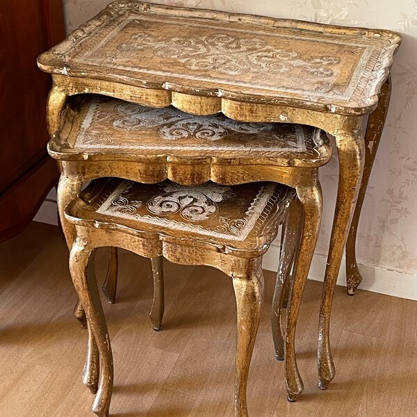 French Nesting Tables Etsy